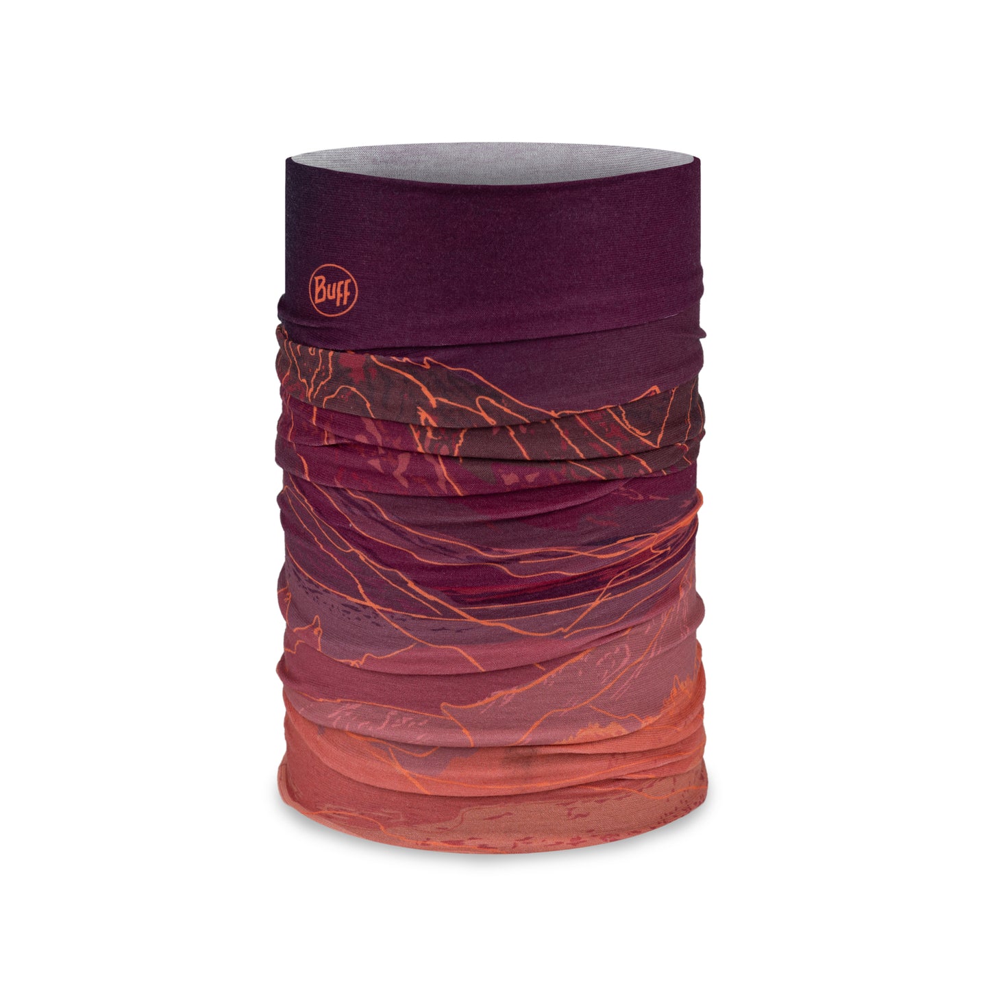 BUFF ORIGINAL ECOSTRETCH Unal Bordeaux/Orange halsband