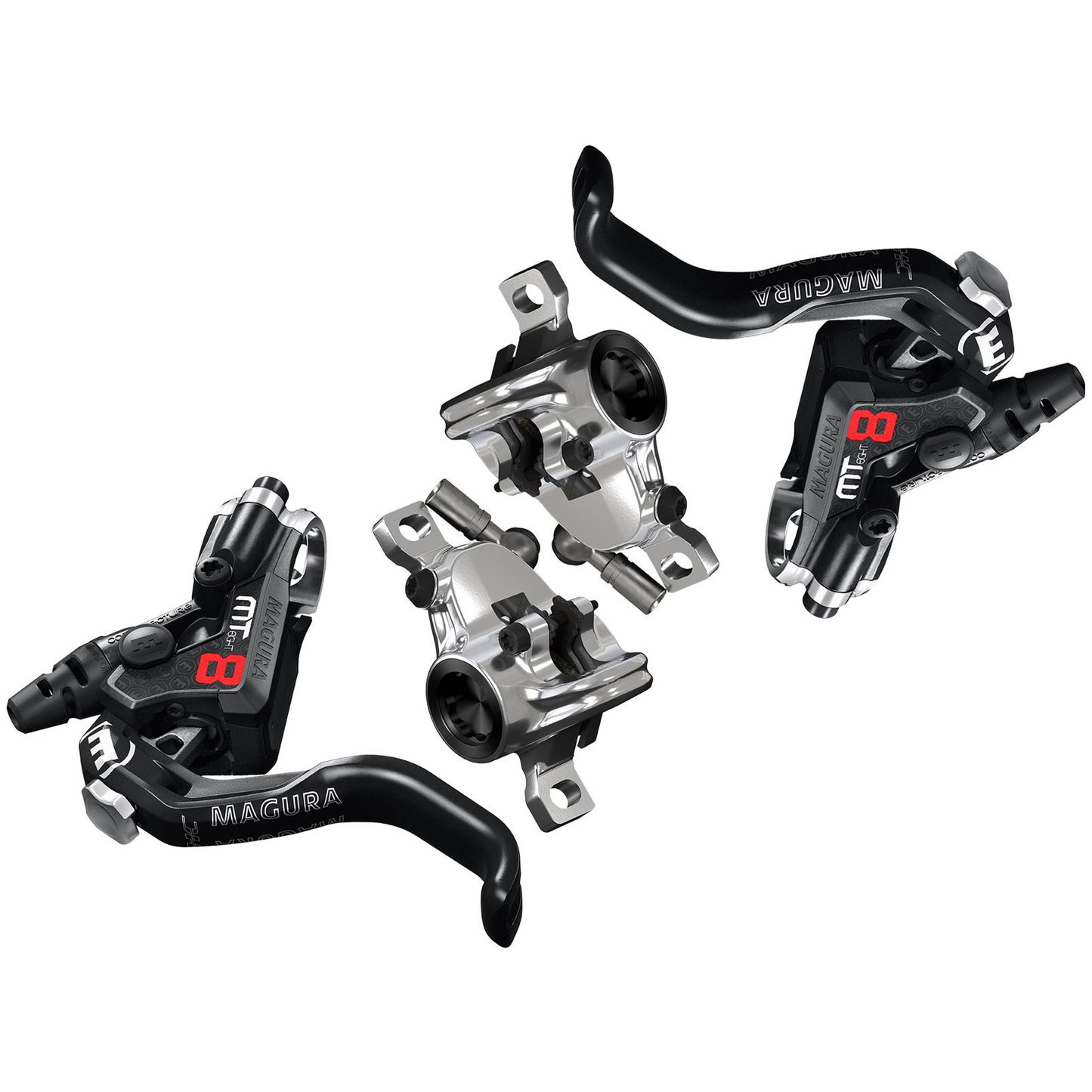 Par MAGURA MT8 PRO Discless-bromsar Svart/Silver