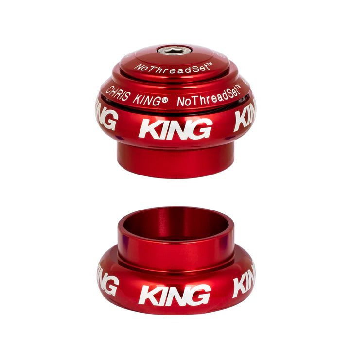 Externt headset CHRIS KING NOTHREADSET 1"1/8 EC34 Röd