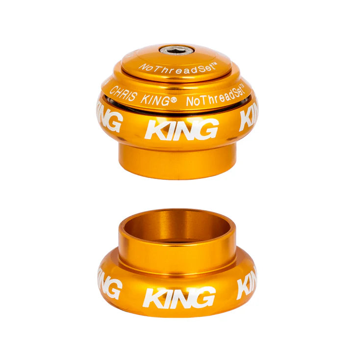 CHRIS KING NOTHREADSET 1"1/8 EC34 guld externt headset