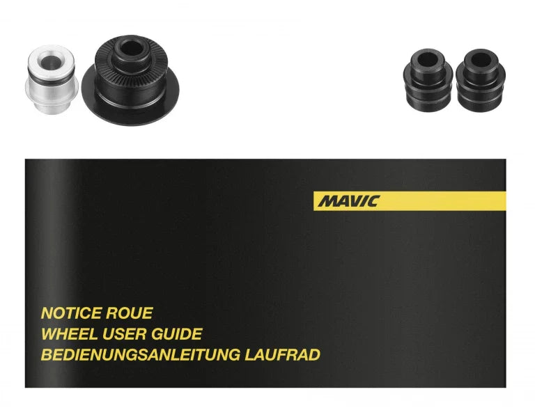 Par MAVIC AKSIUM DISC-fälgar med däck (Center Lock)