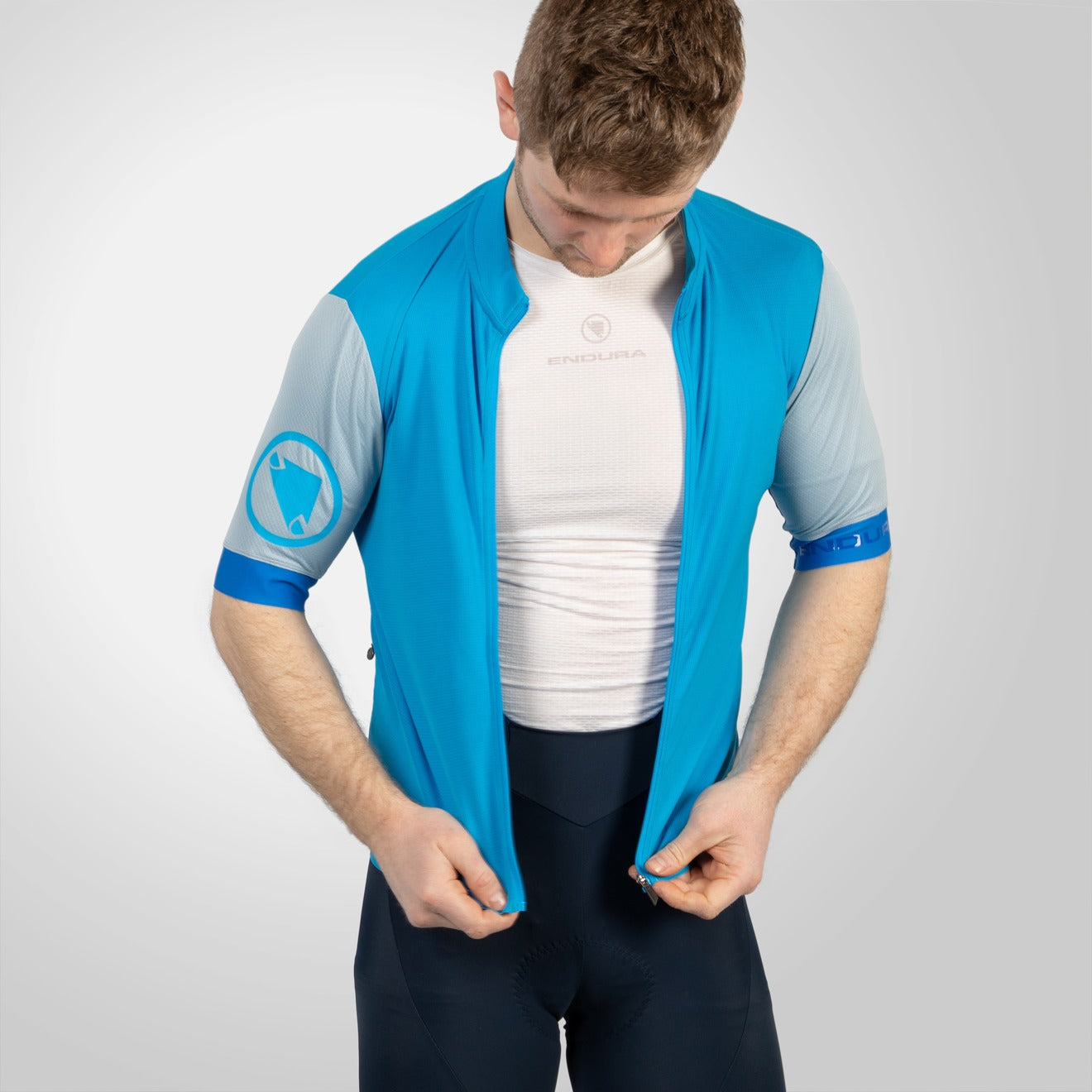 ENDURA FS260 Short Sleeve Jersey Blue