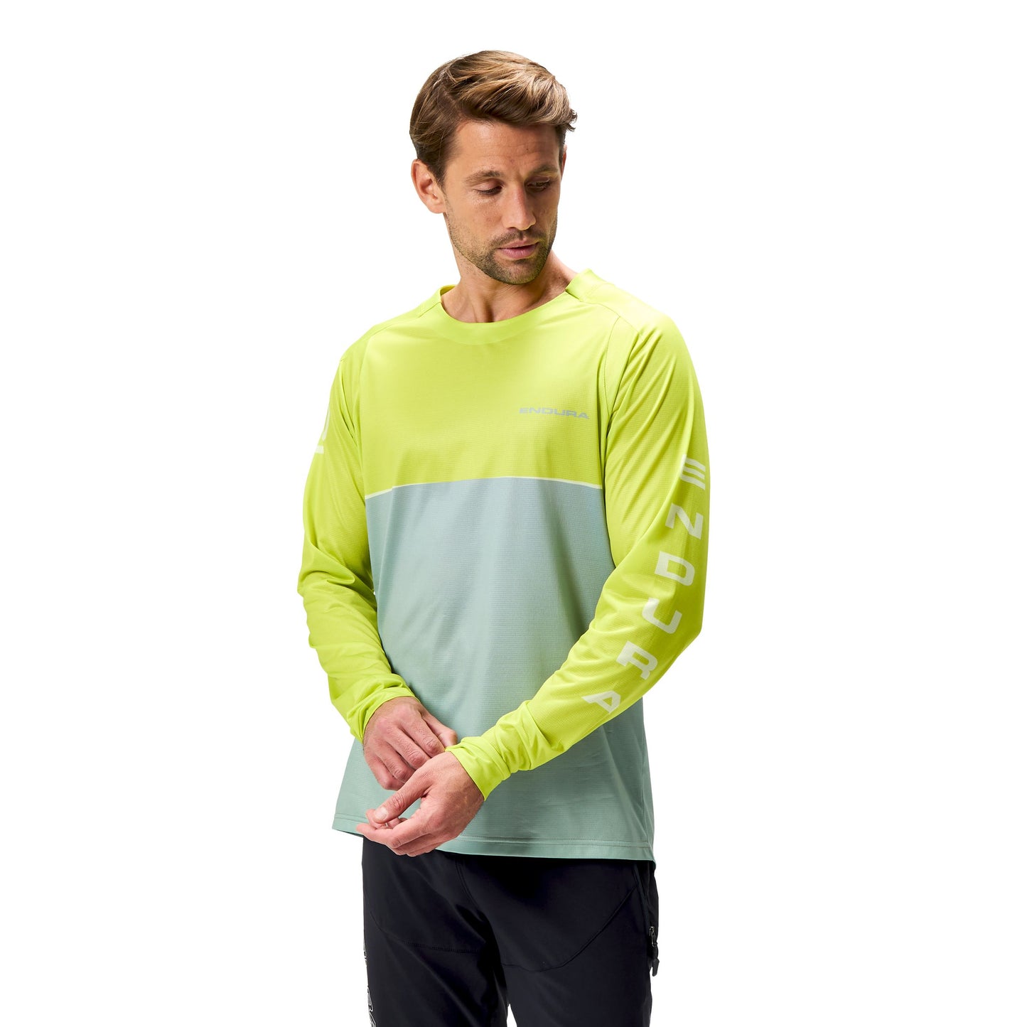 ENDURA CORE PRINTED Långärmad Jersey Grön 2025