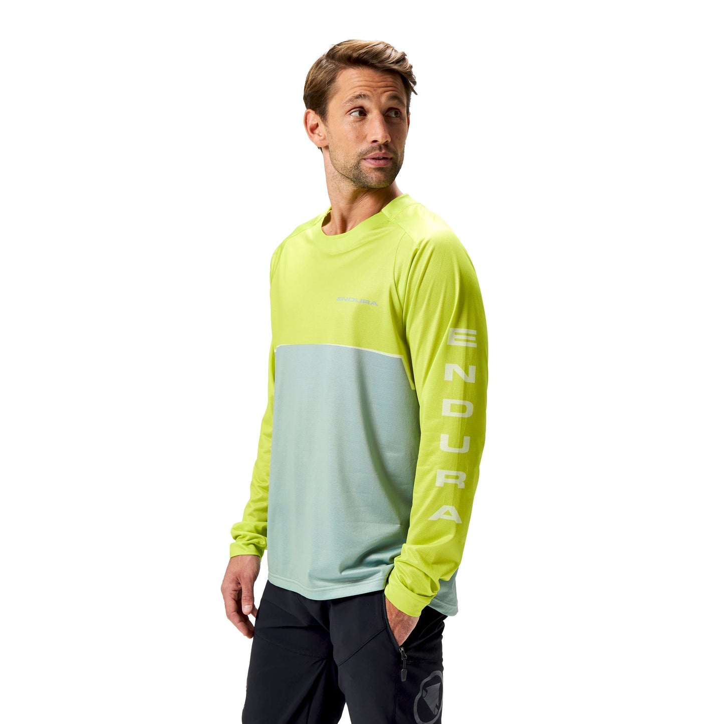 ENDURA CORE PRINTED Långärmad Jersey Grön 2025