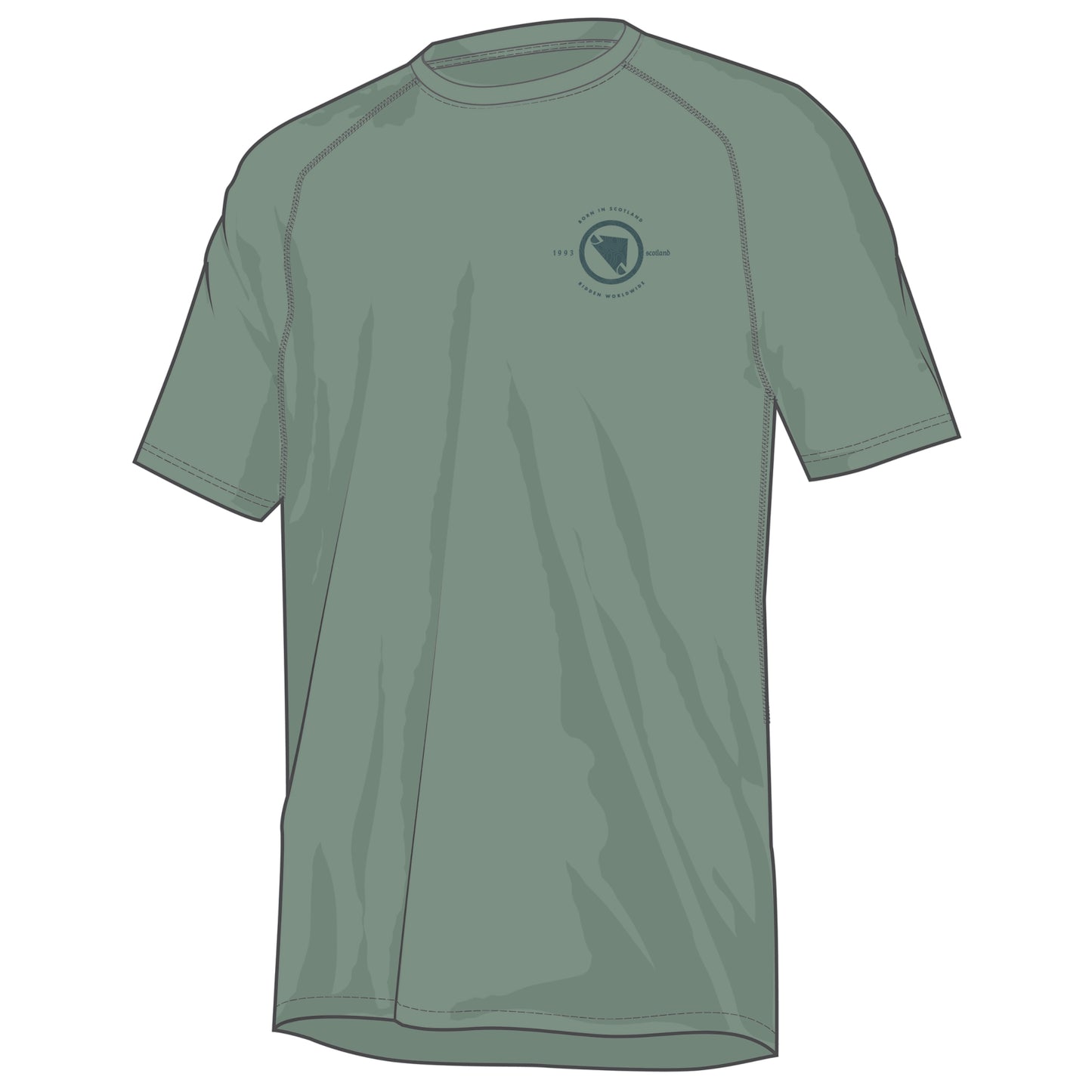 ENDURA LOOP TECH TEE Short Sleeve Jersey Sage