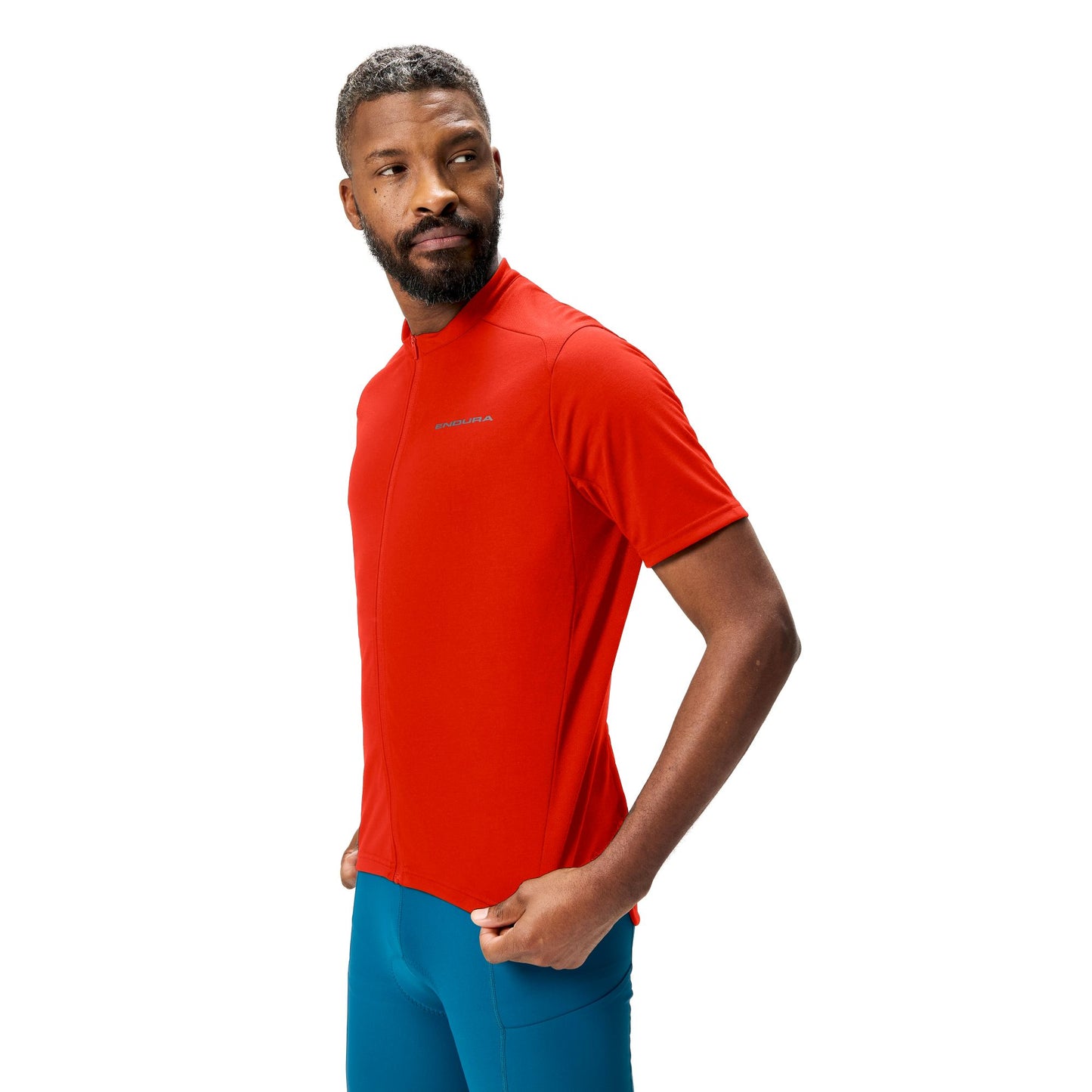 ENDURA LOOP ZIPPED Kortärmad Jersey Röd 2025