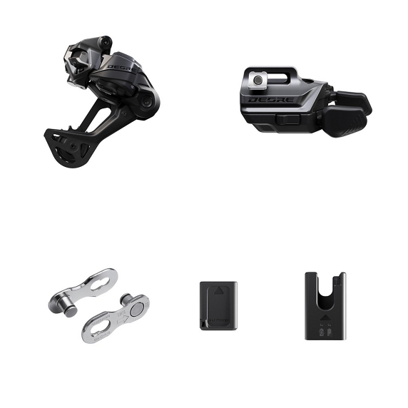 SHIMANO DEORE Di2 Wireless M6250-SGS uppgraderingssats för spakmontering med lång bur
