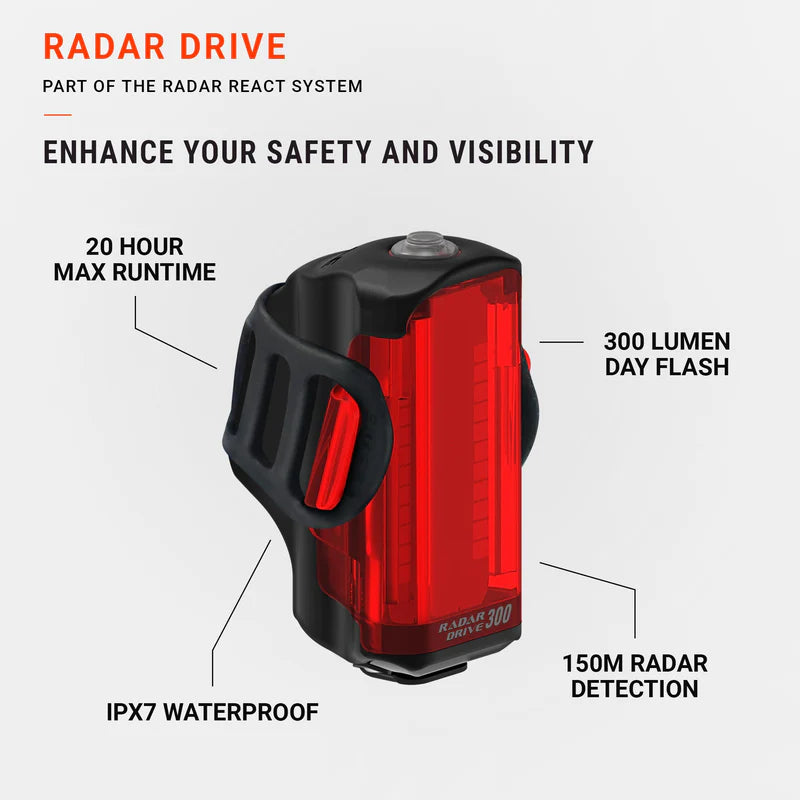 Bakre belysning LEZYNE RADAR DRIVE