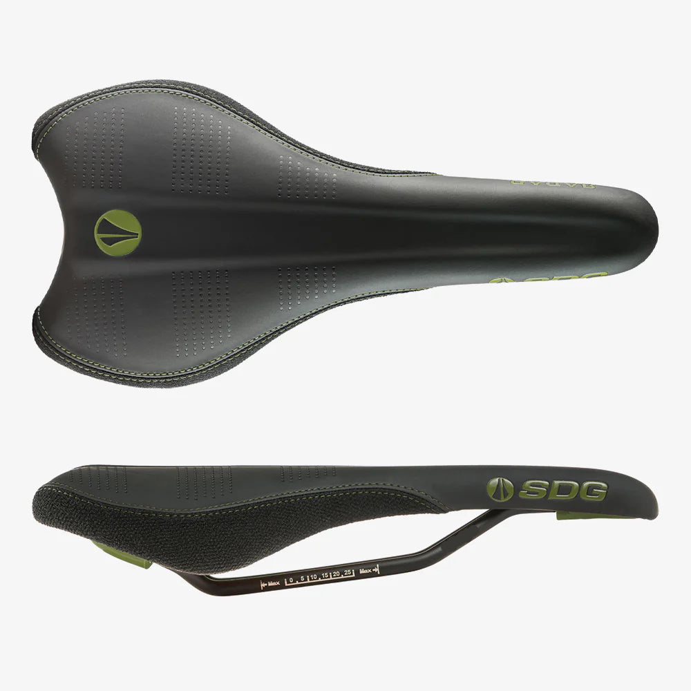 SDG RADAR MTN Rails Cr-Mo sadel Svart/Olive Green