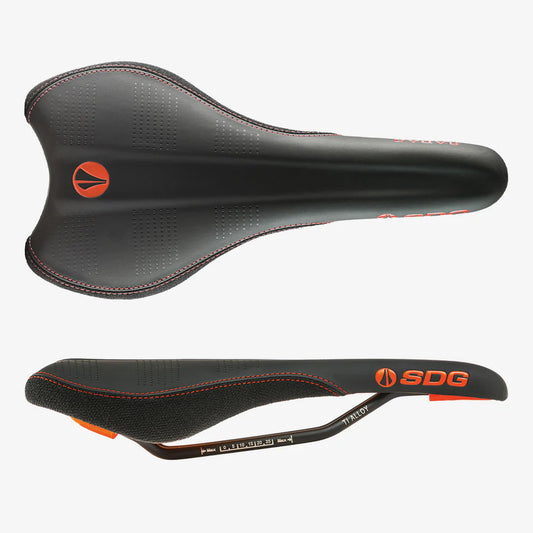 SDG RADAR MTN Rails Titan-Aluminium sadel Svart/Orange