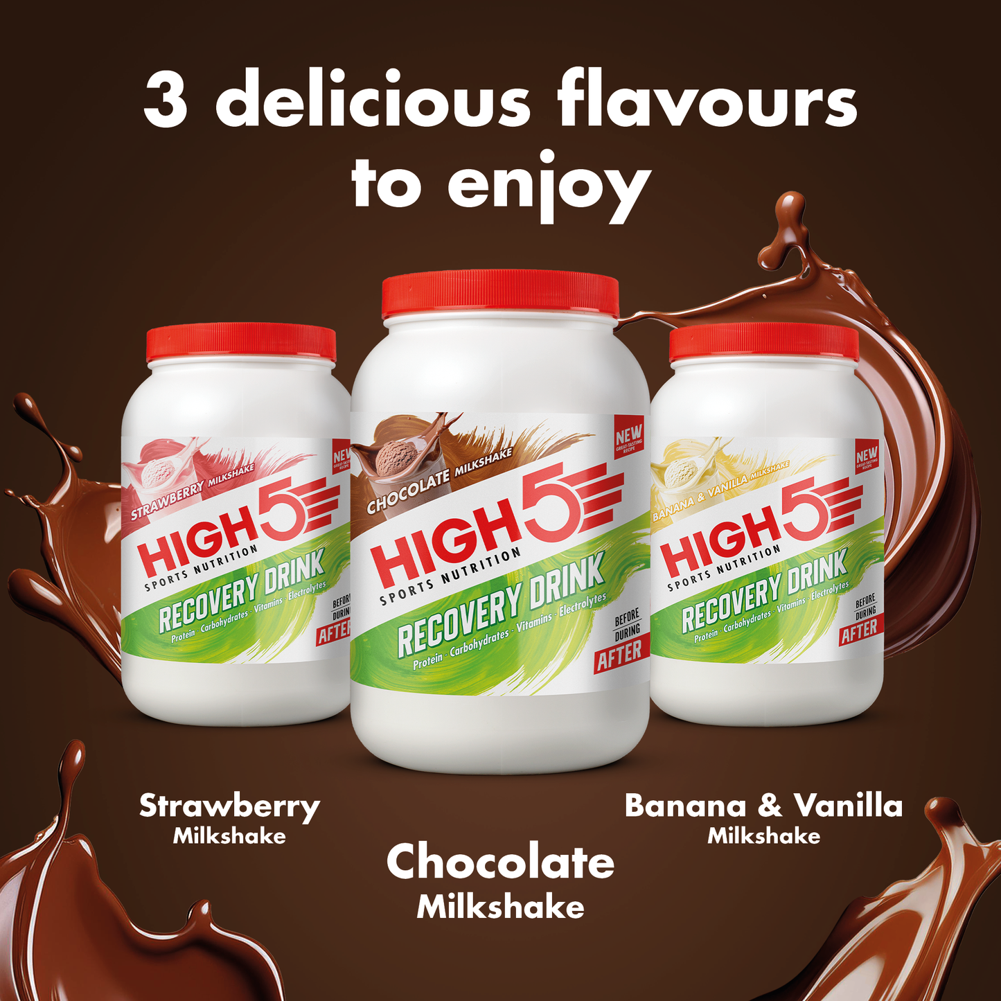 High5 RECOVERY DRINK (450g) Chokladmilkshake