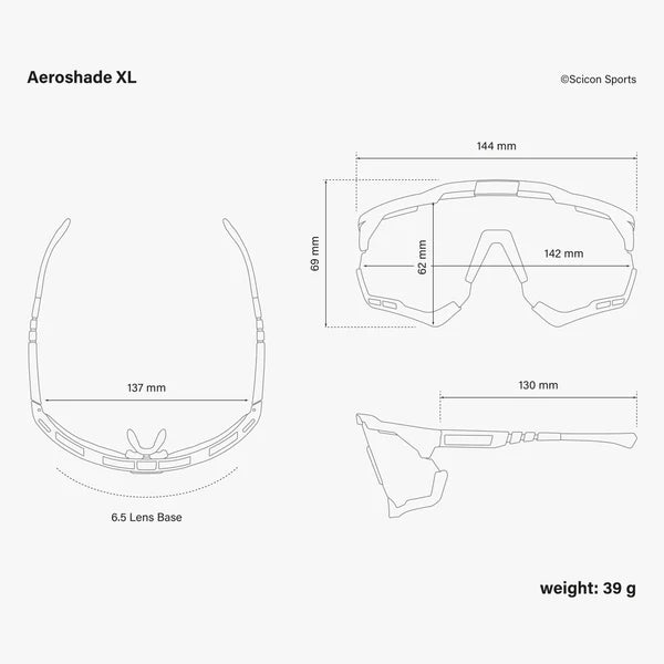 SCICON AEROSHADE XL Genomskinliga fotokromiska Iridium-glasögon