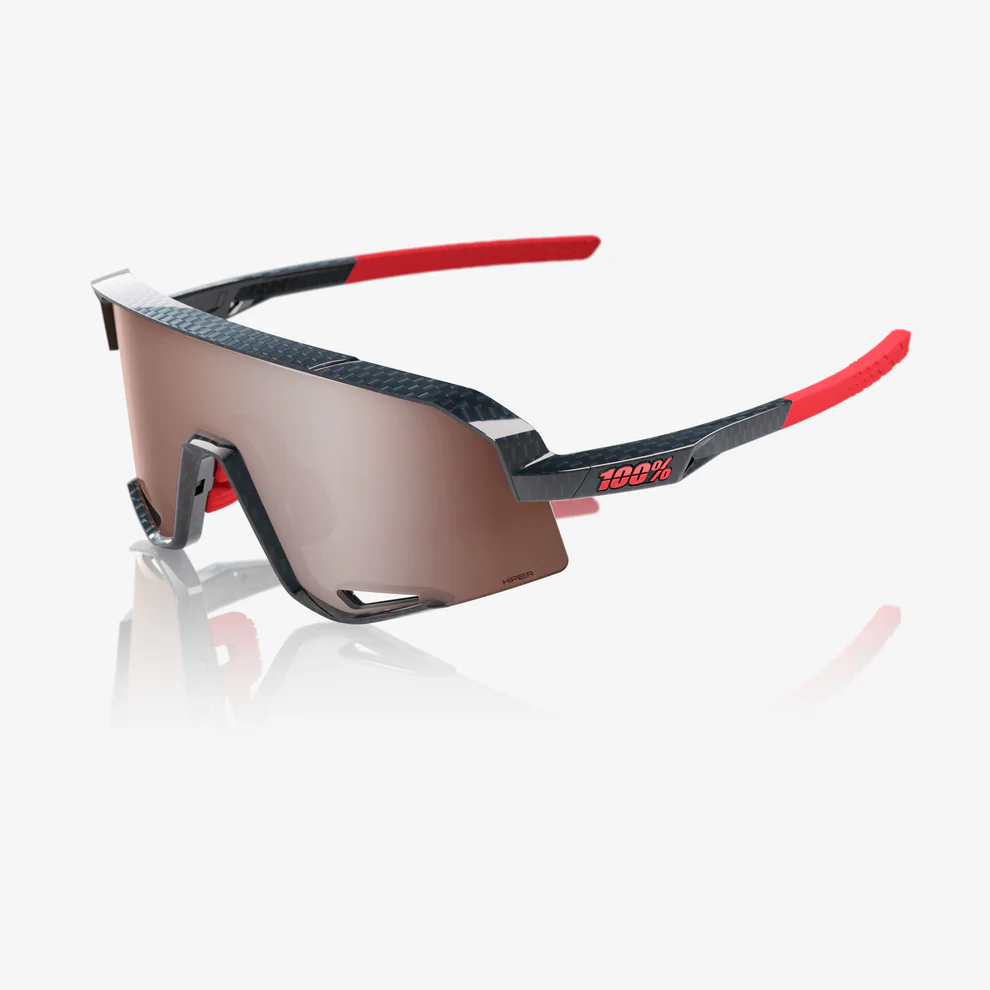 100% SLENDALE Black Carbon Hiper Mirror Silver Glasögon