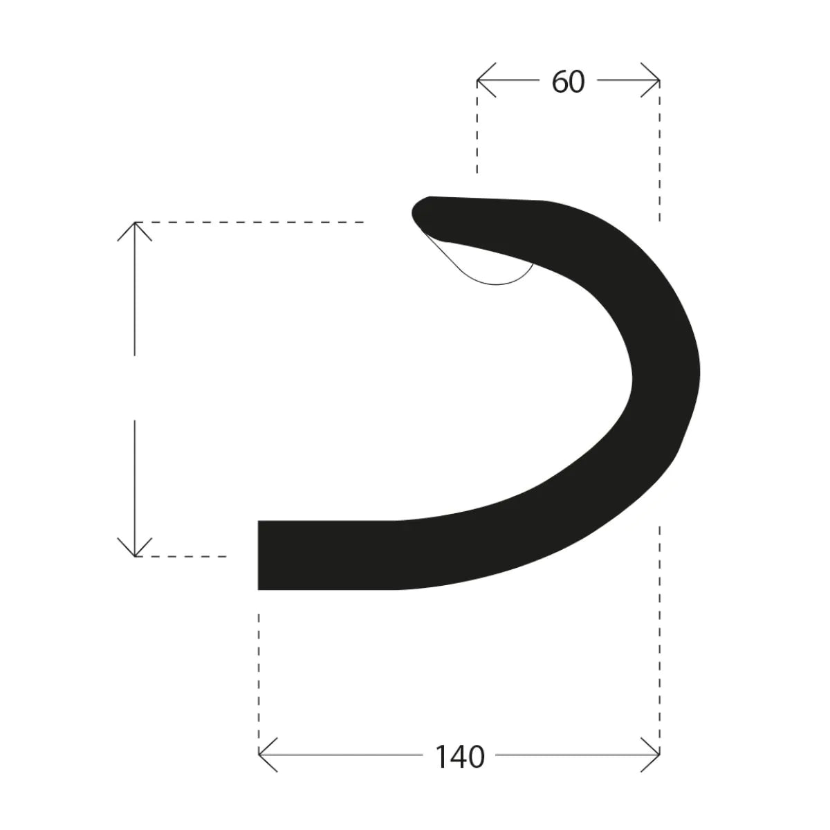 Grus DEDA SUPERZERO CARBONE UD POB Finish Flare 16° styre