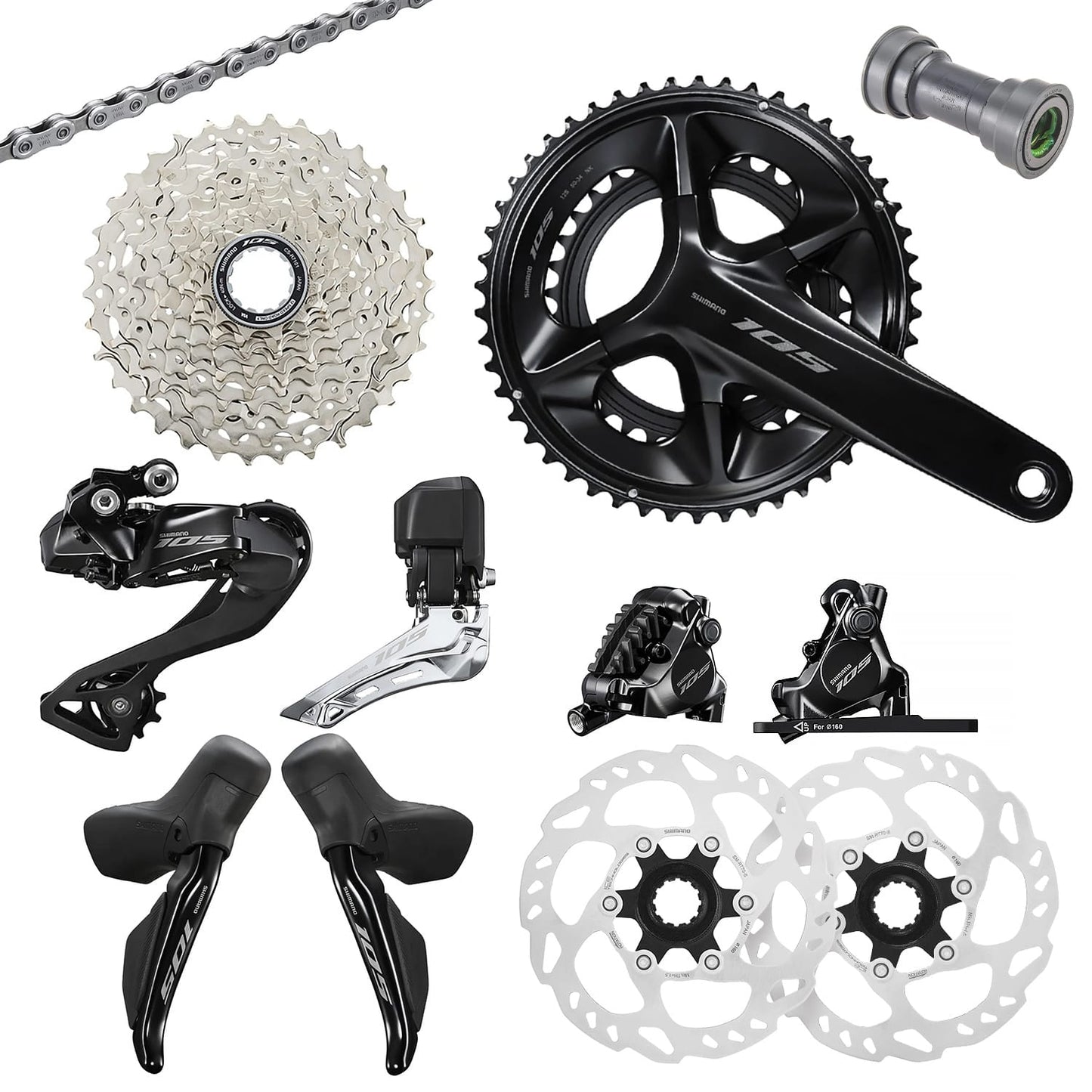 SHIMANO 105 Di2 R7170 2x12V kraftaggregat