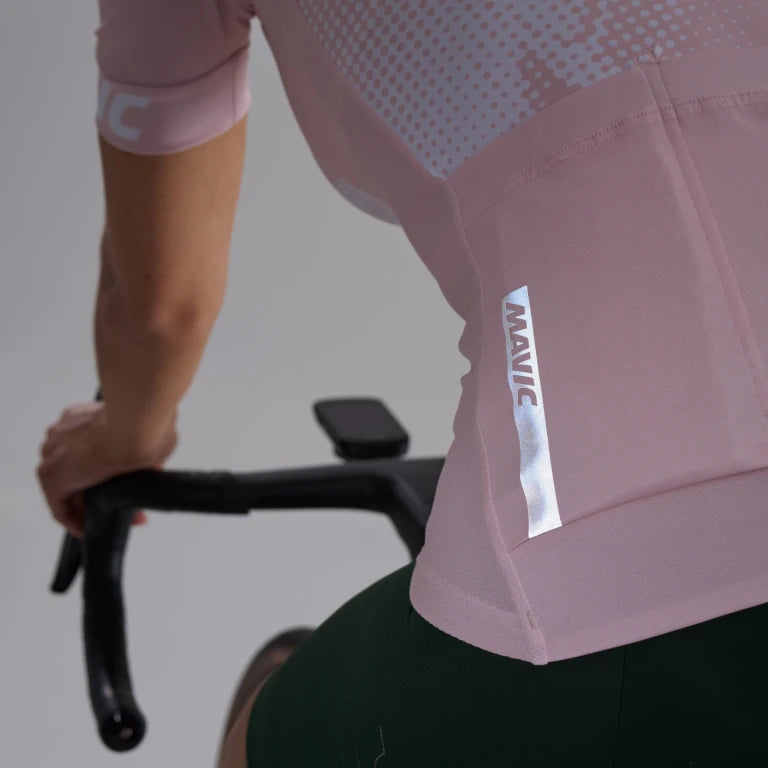 MAVIC AKSIUM GRAPHIC Short Sleeve Jersey Pink Women