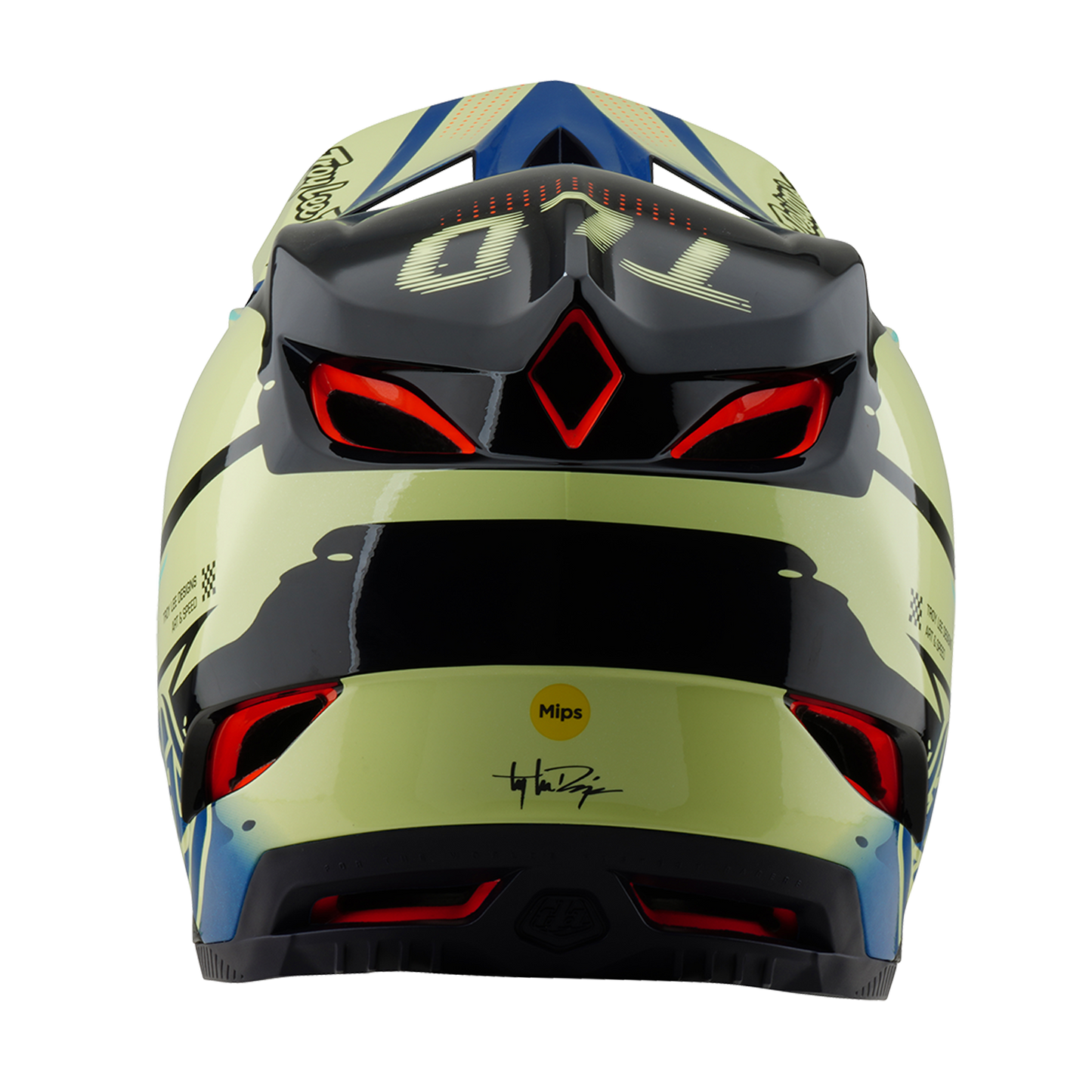 MTB-hjälm TROY LEE DESIGNS D4 COMPOSITE MIPS Drip Yellow