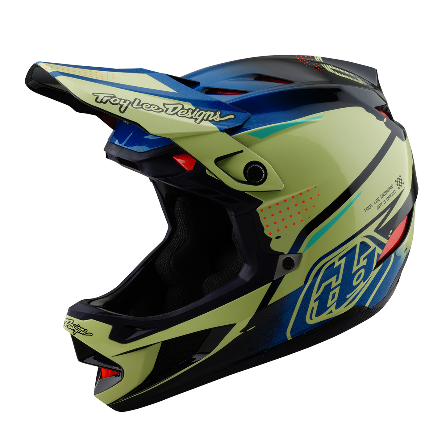 MTB-hjälm TROY LEE DESIGNS D4 COMPOSITE MIPS Drip Yellow