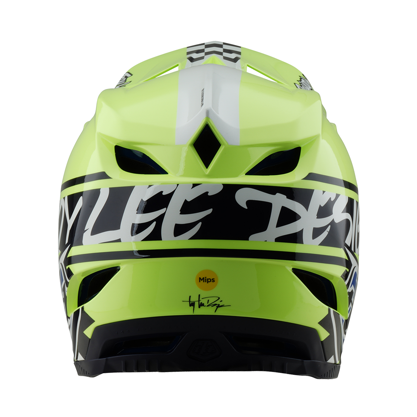 MTB-hjälm TROY LEE DESIGNS D4 POLYACRYLITE MIPS FIFTY 50 Gul/Blå
