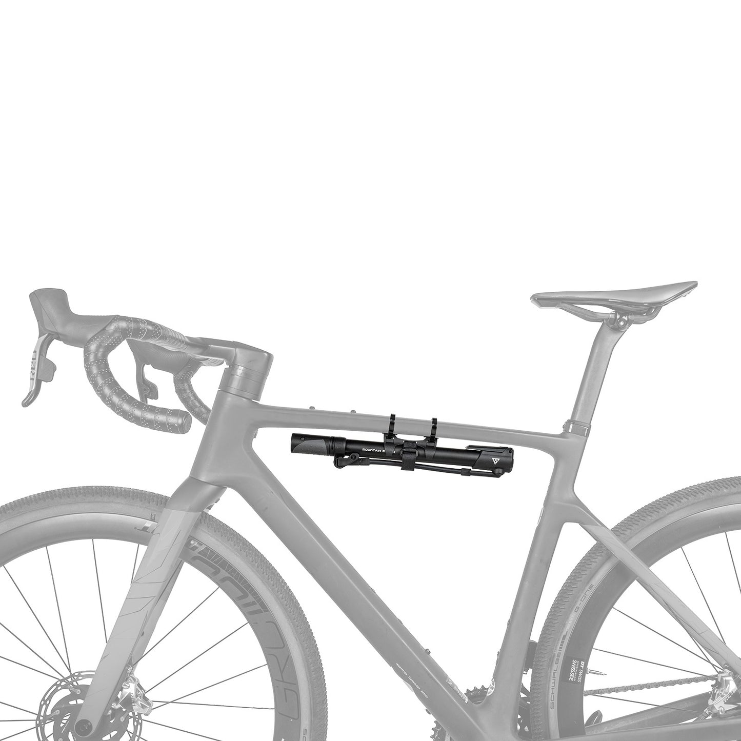 TOPEAK MOUNTAIN MORPH Kompakt fotpump Svart