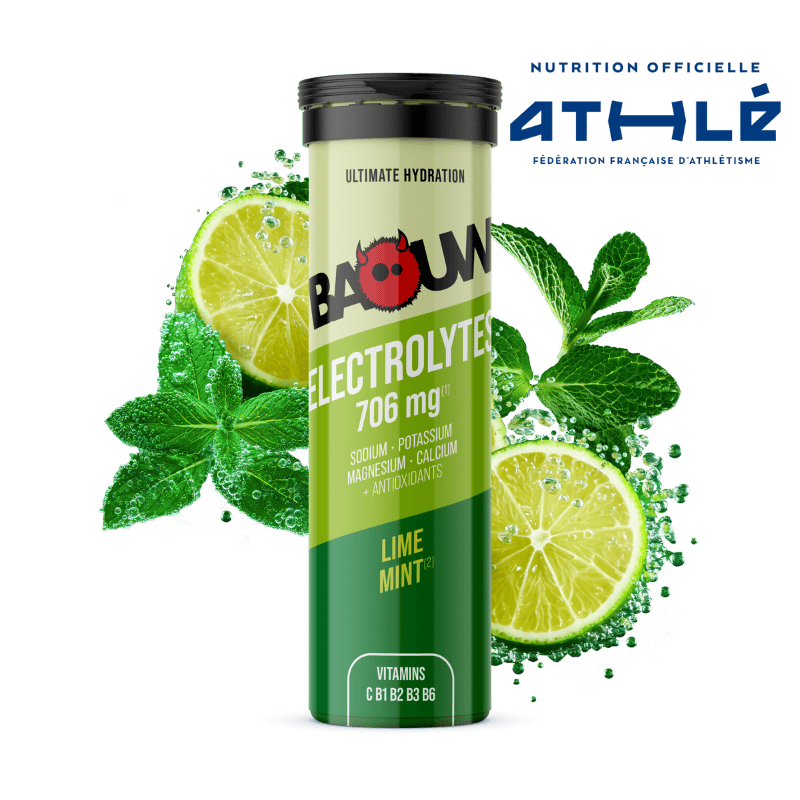 BAOUW Energy Drink (Tube med 10 tabletter) Limefrukt/Mint