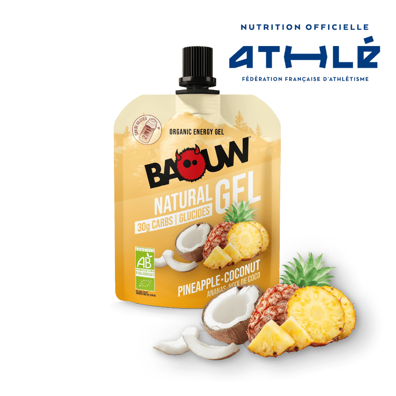BAOUW Ekologisk energigel med ananas och kokosnöt (85 g)