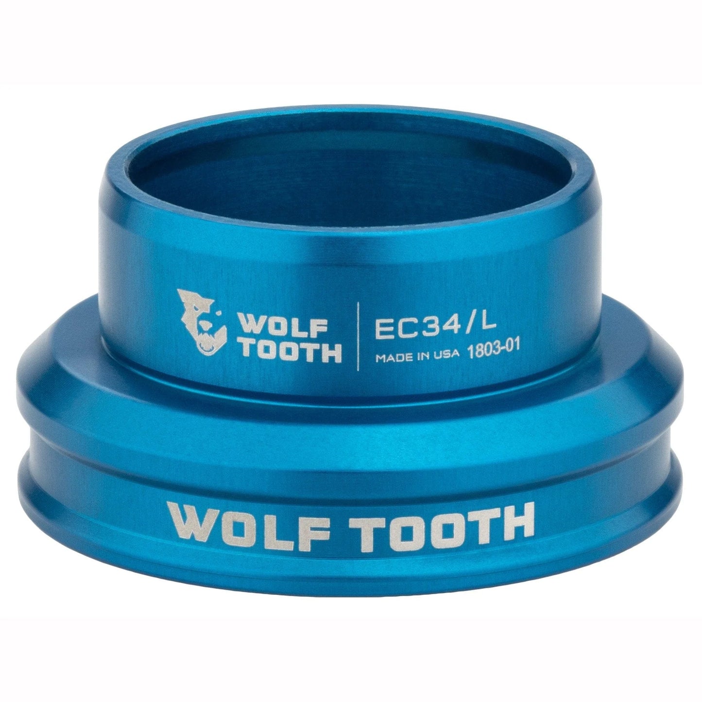 Low-Profile Cup for WOLF TOOTH PREMIUM 1"1/8 EC34 External Headset, Blue