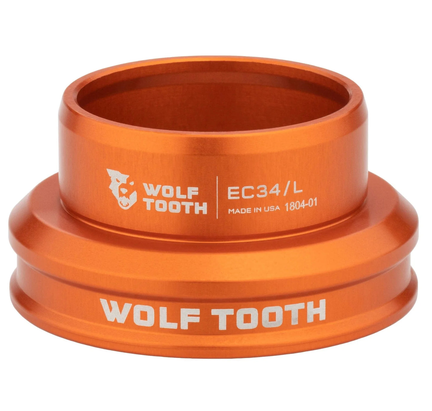 Low-Profile Head Cup for WOLF TOOTH PERFORMANCE 1"1/8 EC34 External Headset, Orange