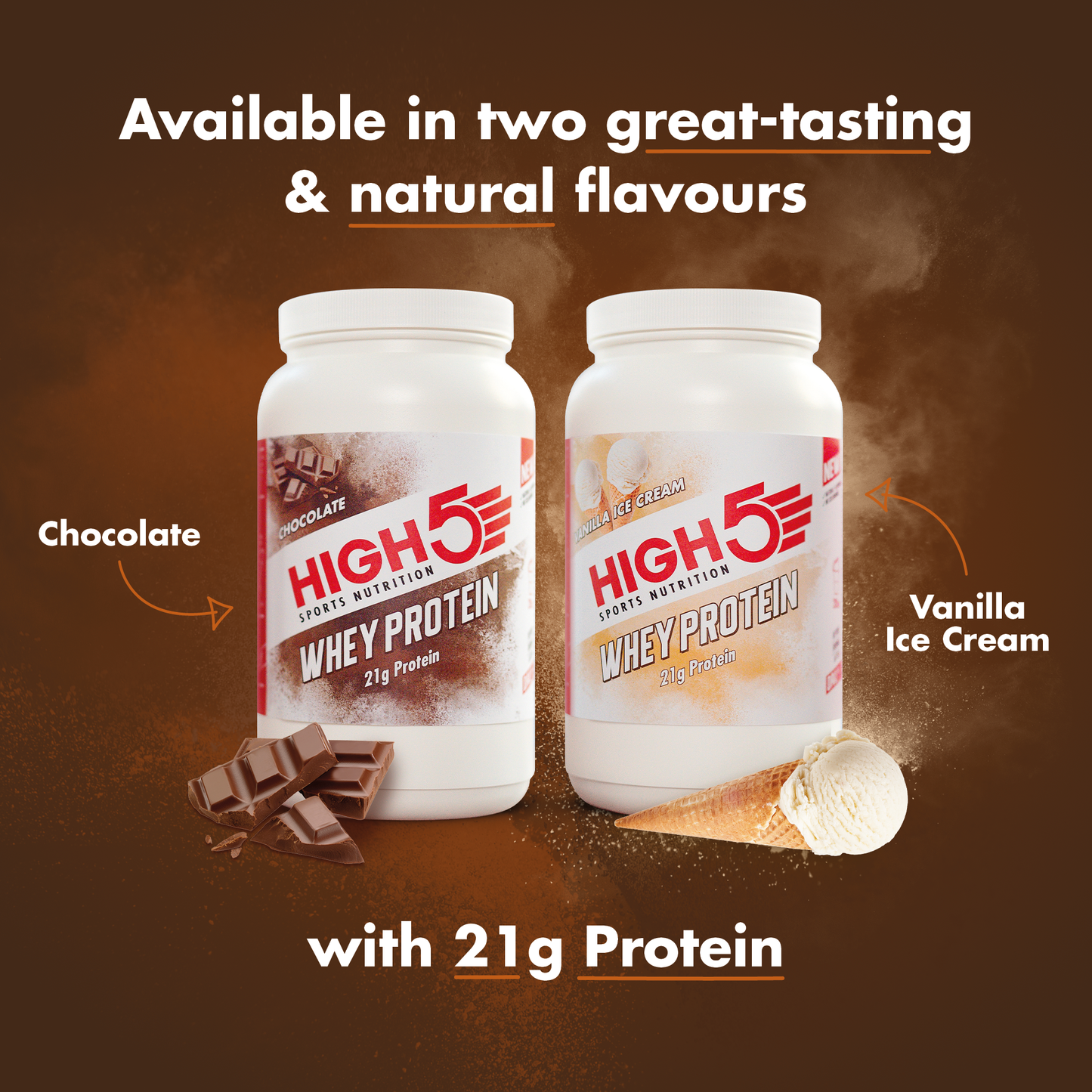 High5 WHEY PROTEIN Återhämtningsdryck (700g) Choklad