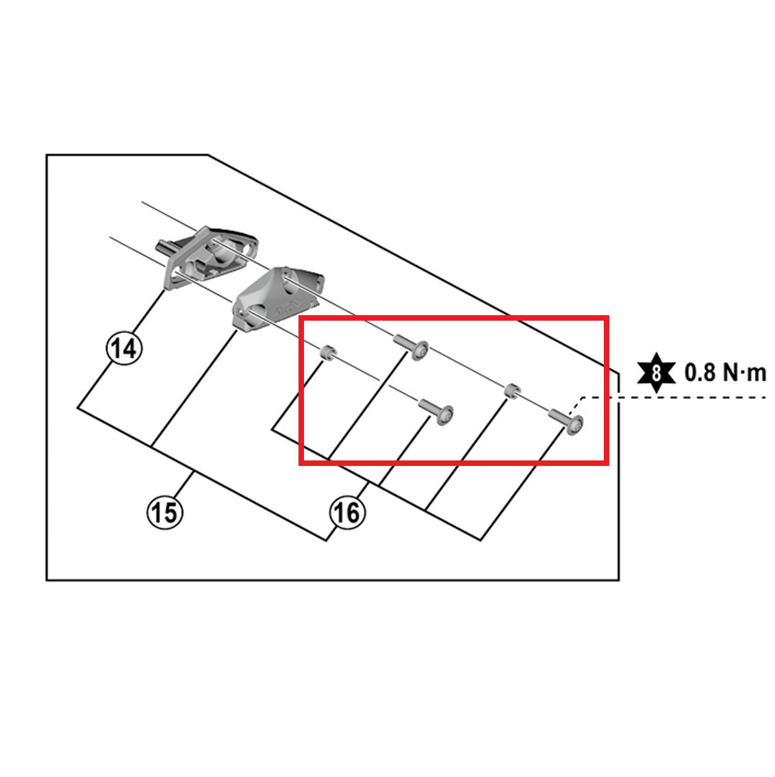 SHIMANO Kit med täckskruvar för ST-R9120-spakar