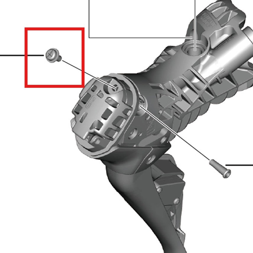 SHIMANO Skruv för batterilucka till ST-R9270/R8170/R7170 Spak
