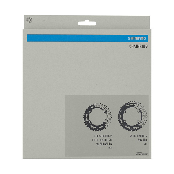 SHIMANO CUES FC-U6000-2 PCD 110 mm 9/10/11V kedjekrans för utomhusbruk