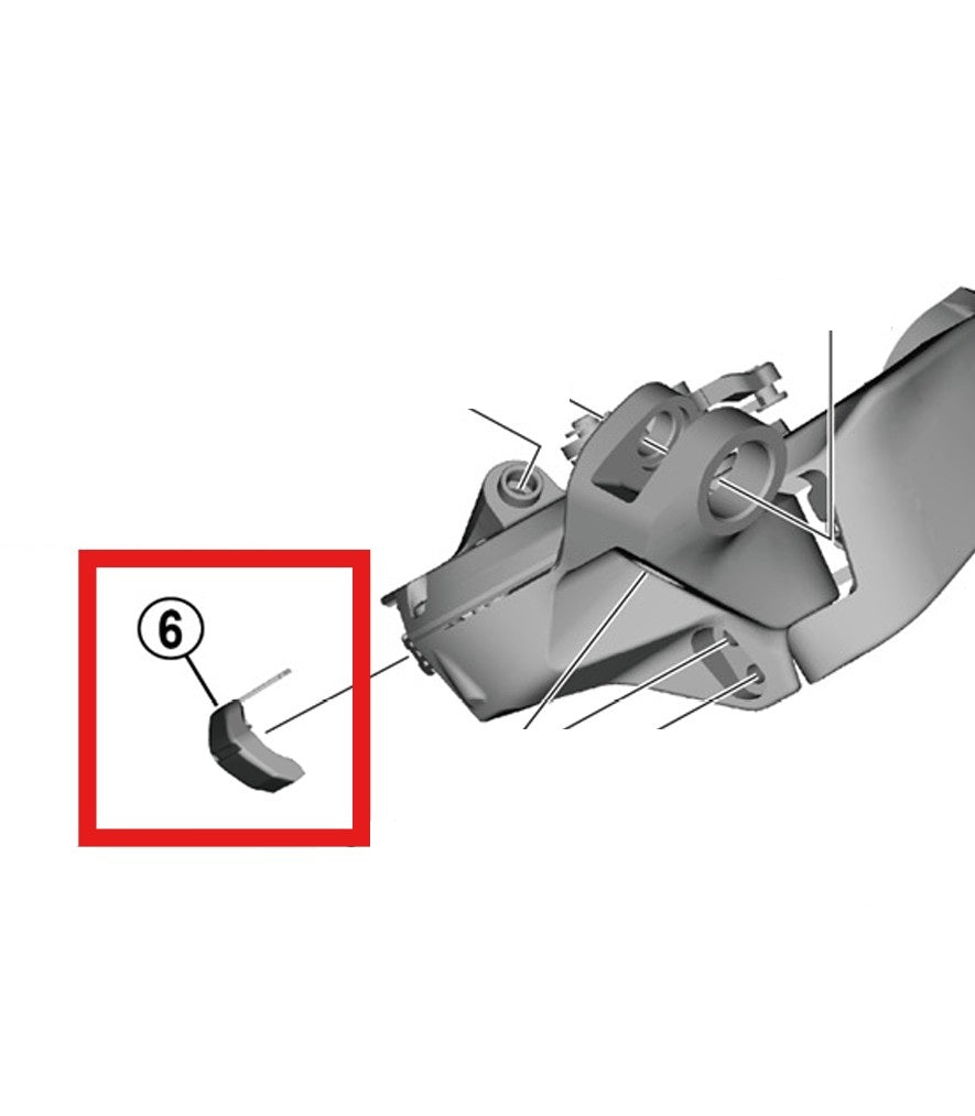 SHIMANO RD-R8150/7150/RX825 Skydd för laddningsport
