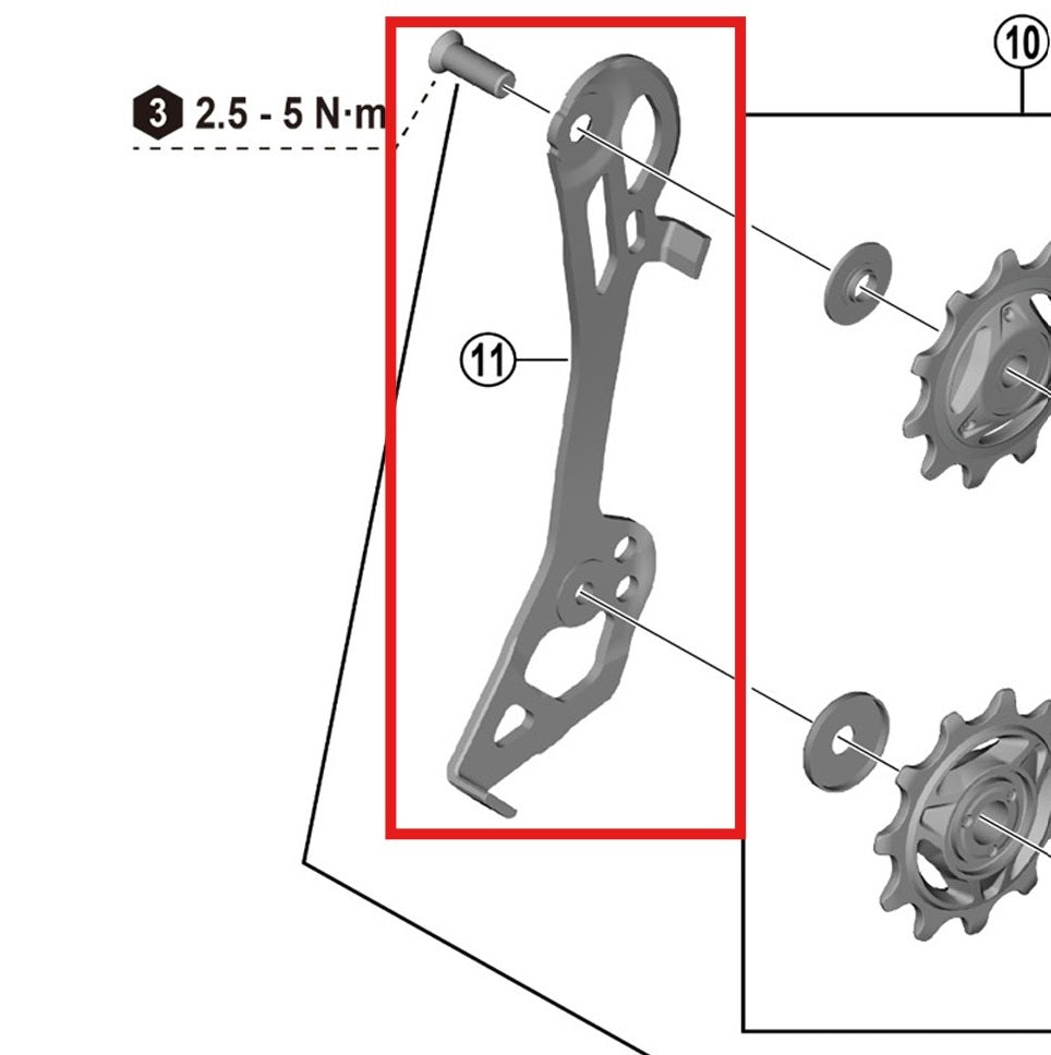 SHIMANO RD-R7100 Internal Rear Derailleur Cage