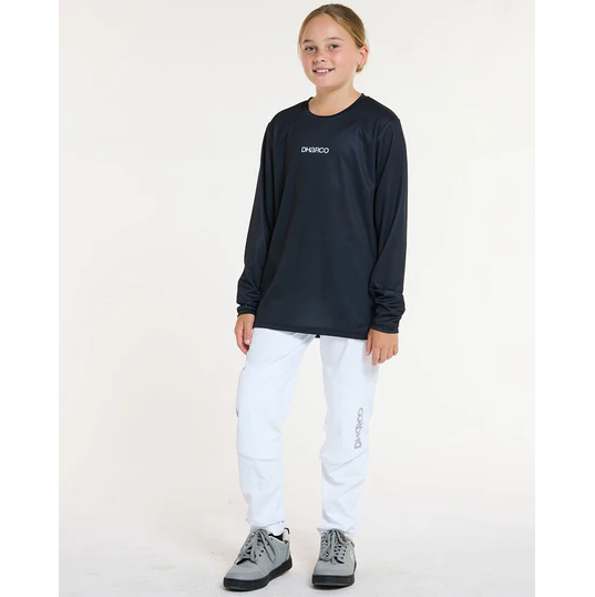 DHARCO GRAVITY THE DARKNESS Långärmad Junior Jersey Svart