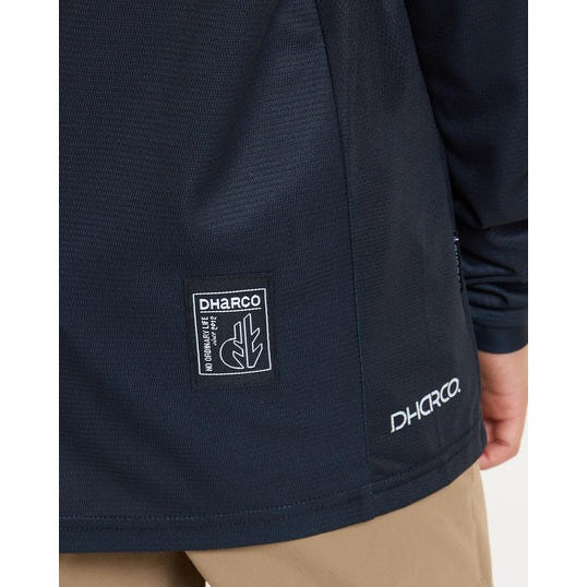 DHARCO GRAVITY THE DARKNESS Långärmad Junior Jersey Svart