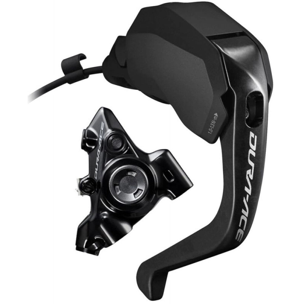 Höger reglage R9180 och bakre bromsok SHIMANO DURA-ACE DI2 R9270 2x12V Flat Mount utan bromsskiva