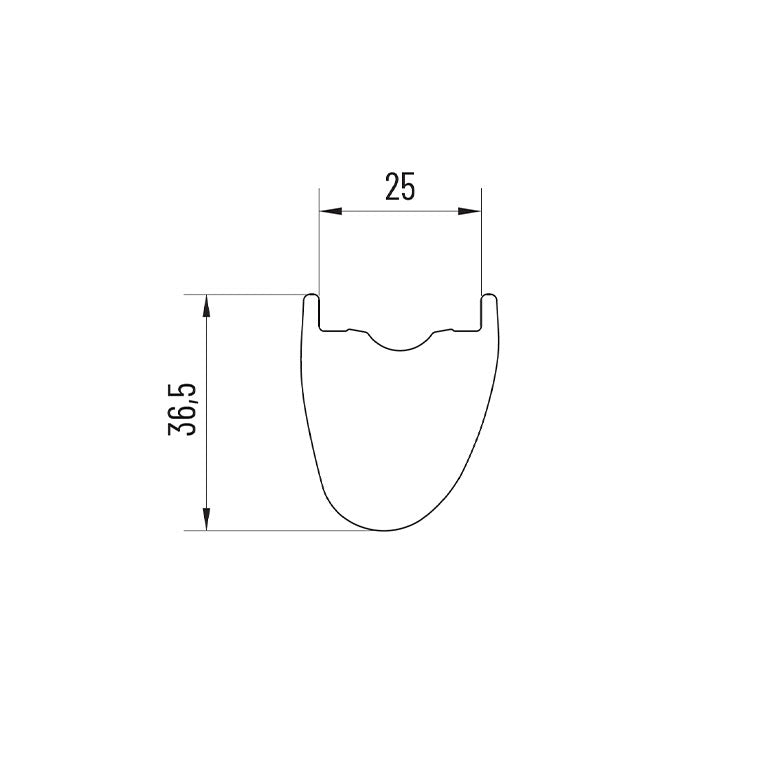 Pair of MICHE CARBO GRAFF EVO DISC Tubeless Ready Wheels (Center Lock)