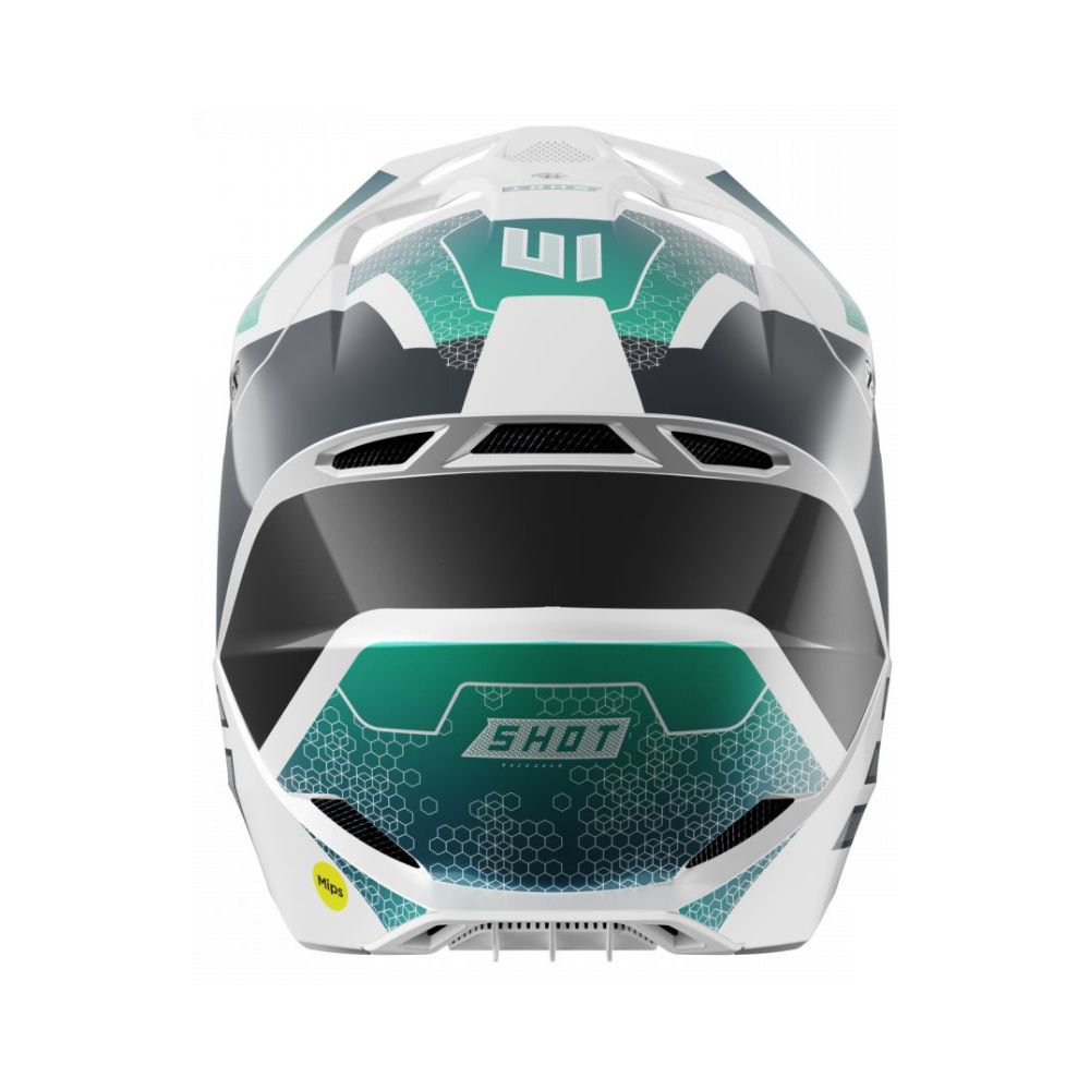 Casque BMX SHOT RACE Phaser Blue Turquoise Pearly