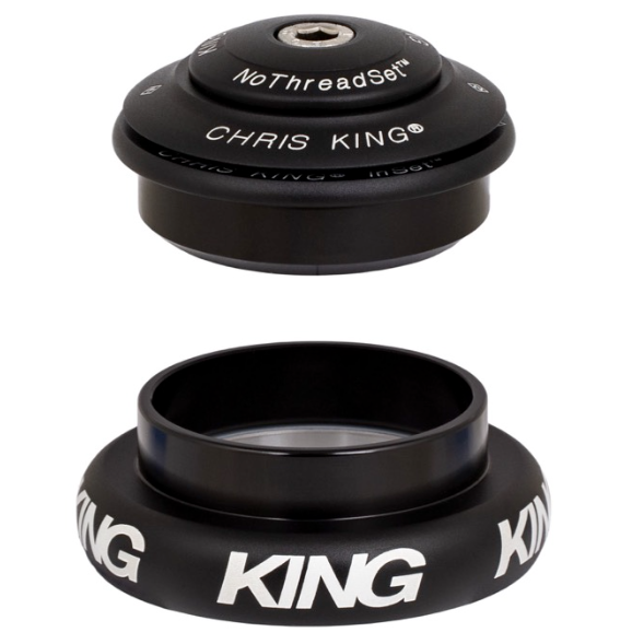 Semi-integrerat/externt headset CHRIS KING INSET 7 1"1/8-1,5" ZS44/EC44 Matt svart