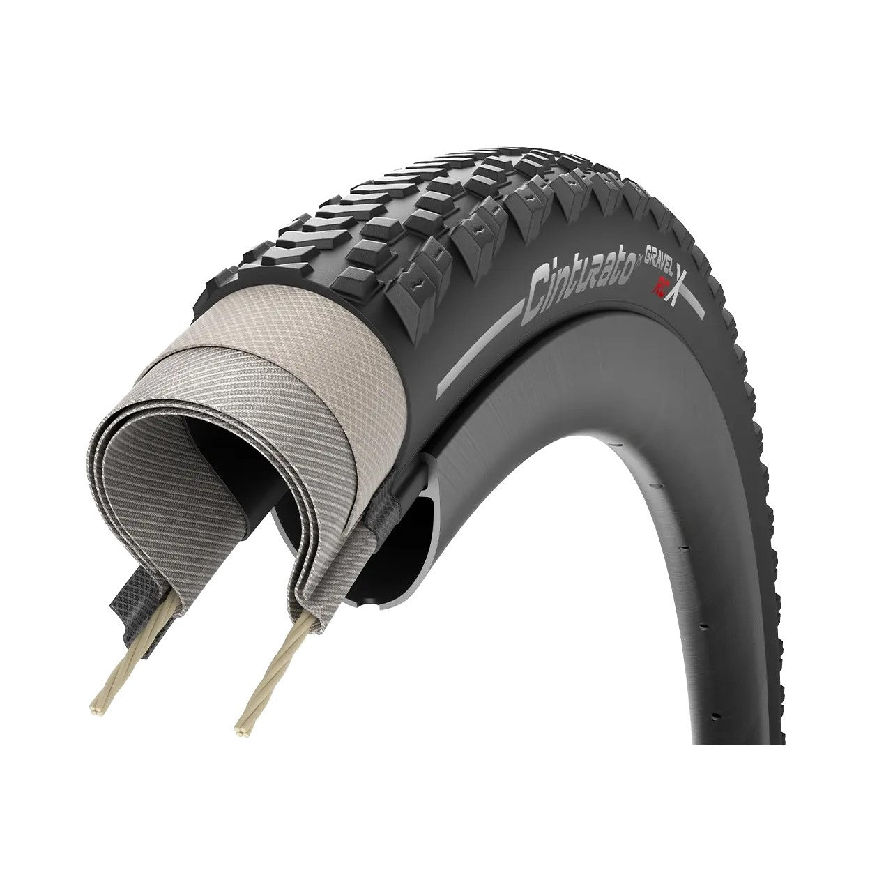 PIRELLI CINTURATO RCX 700x40c Tubeless Ready Classic Beige-däck