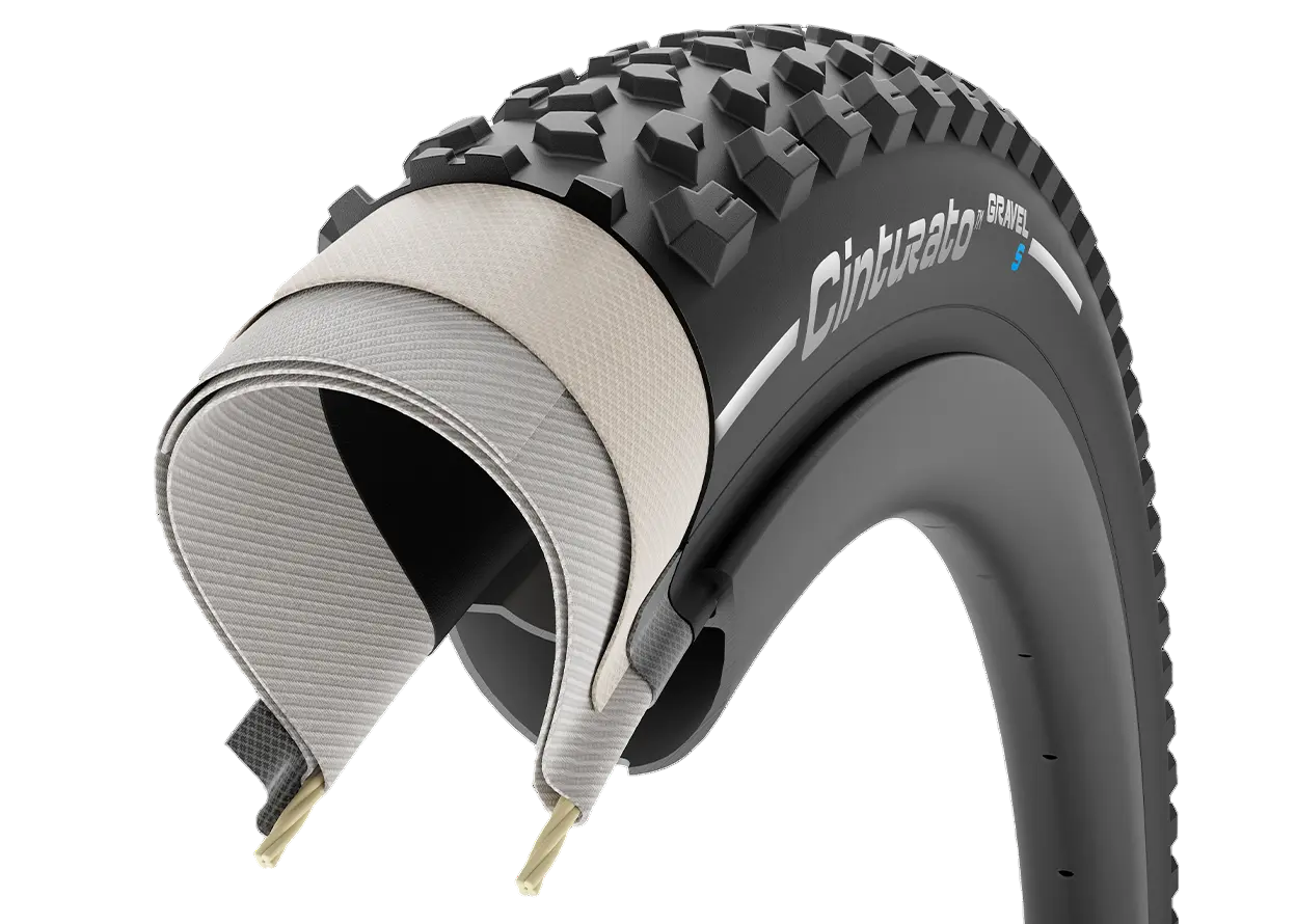 PIRELLI CINTURATO GRAVEL S 700x45c Tubeless Ready Classic Beige däck