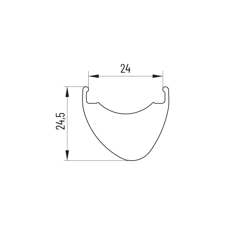 Par MICHE CONTACT GR DISC-fälgar med däck (Center Lock)