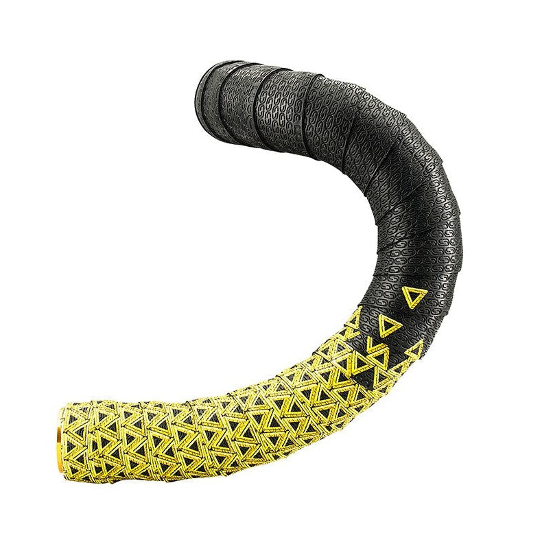Styrband DEDA LOOP + END-PLUG Svart/Gul