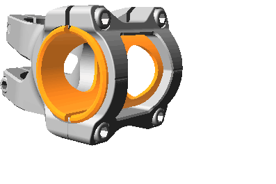 REVERSE COMPONENTS BLACK ONE D-2 skaft Svart/Orange