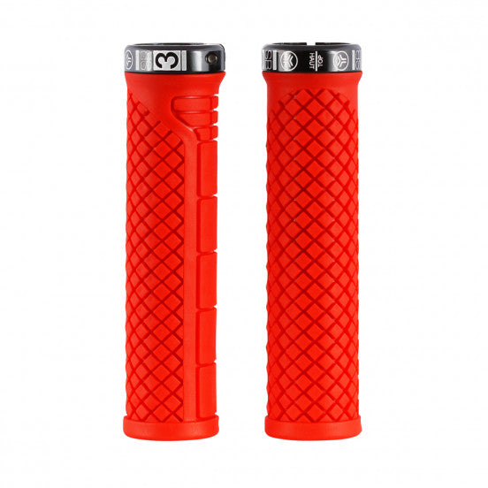 SB3 SHARK Lock-On grips 132 mm Red
