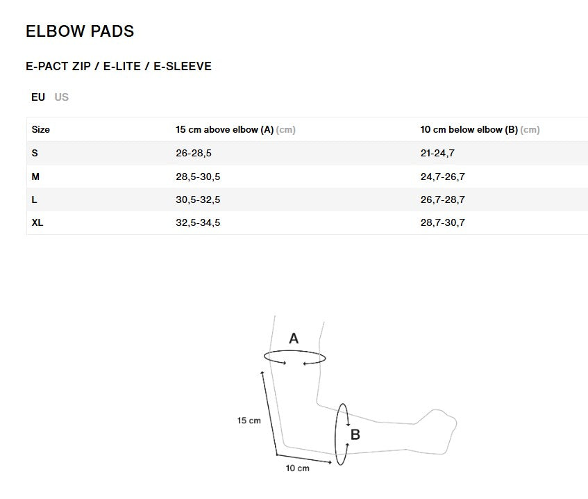 ION E-Lite armbågsskydd Svart