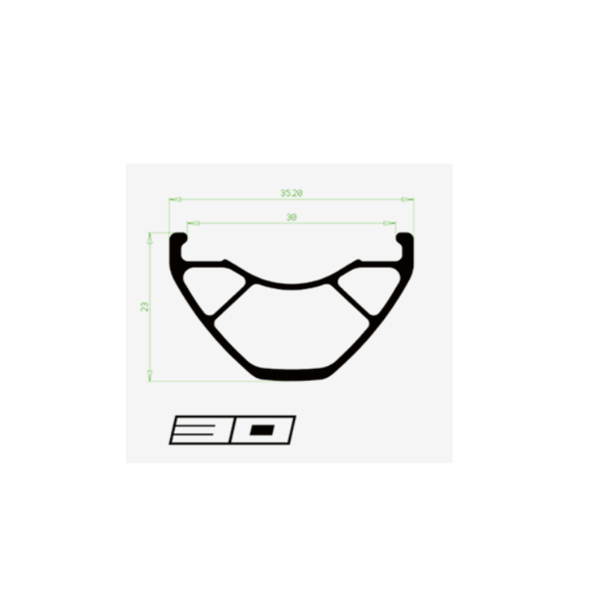 Framhjul HOPE FORTUS 30 W 29" PRO 5 15x110 mm Boost Svart