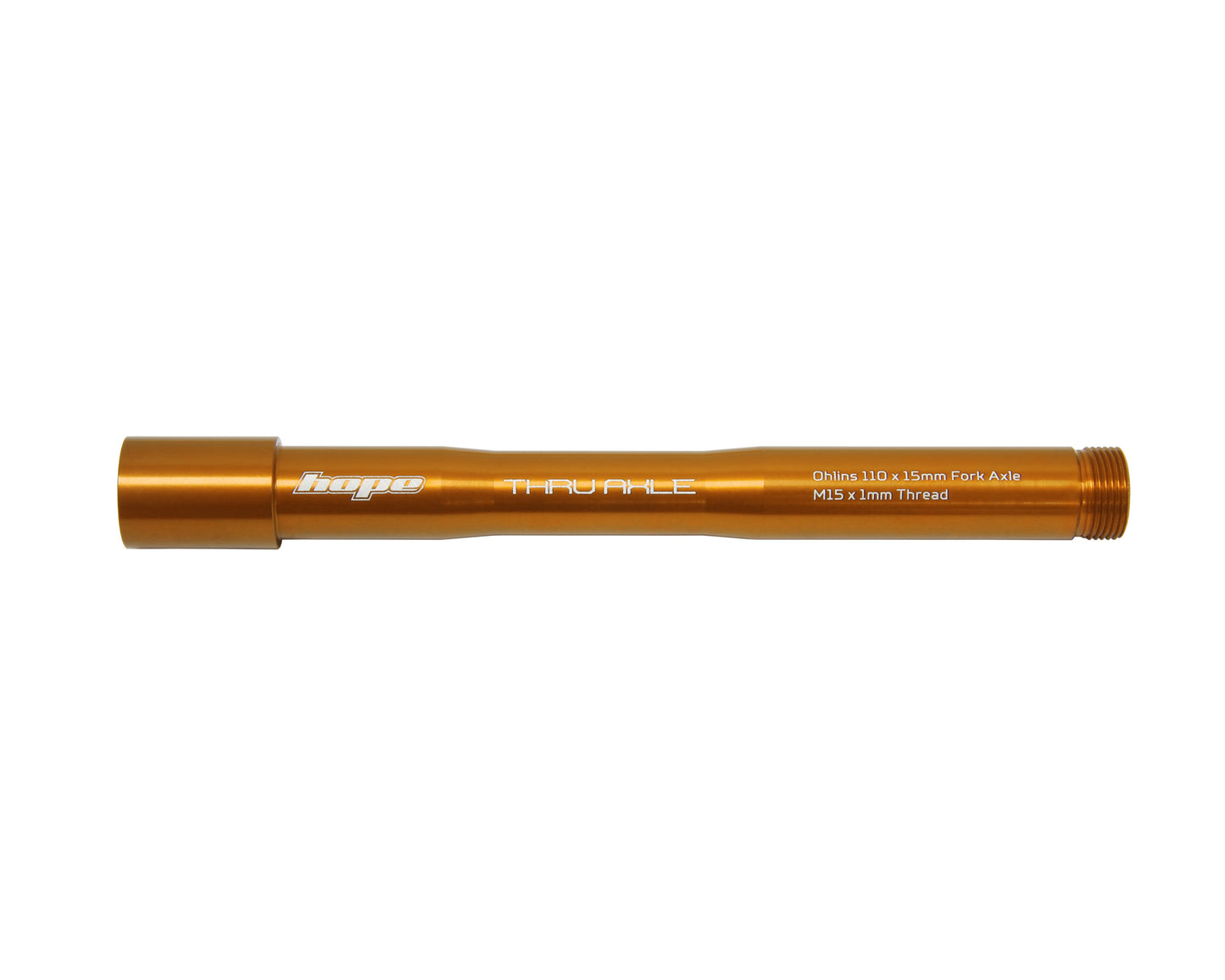 HOPE Framhjulsaxel för OHLINS RXF34/RXF36/RXF38 Gafflar Orange