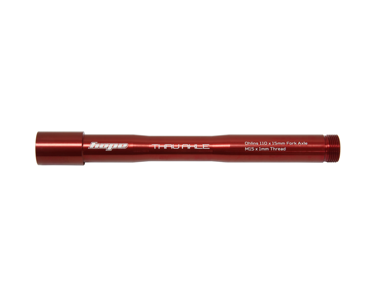 HOPE Framhjulsaxel för OHLINS RXF34/RXF36/RXF38 Gafflar Röd